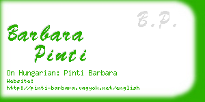 barbara pinti business card